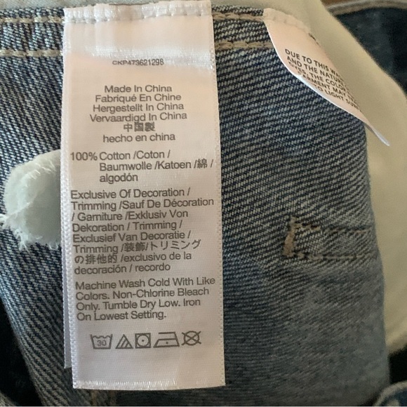 Women’s 26 MADEWELL Baggy Straight Jeans in Ensenada Wash Twisted Seam NWT - Picture 8 of 10